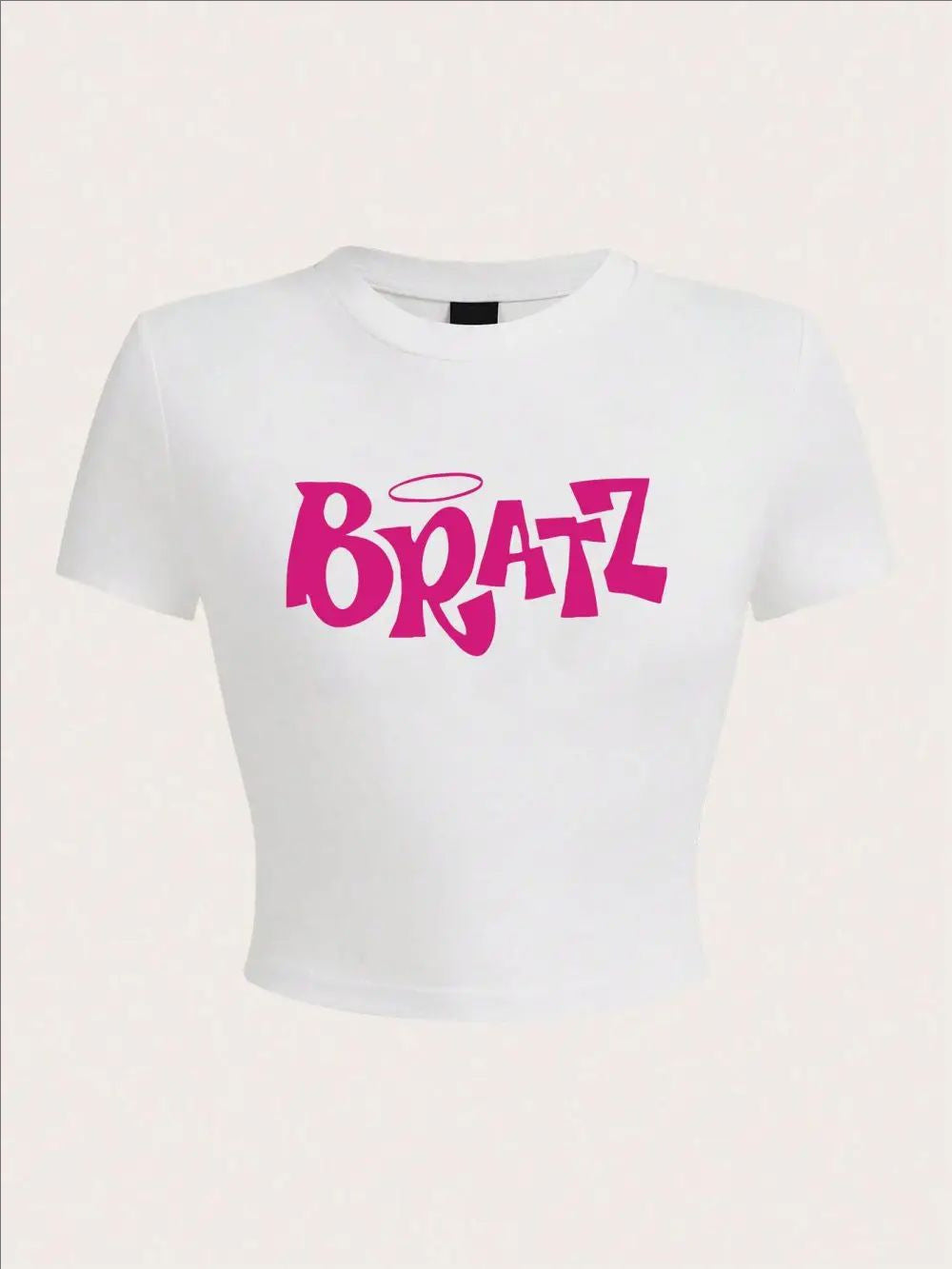 Fashionable summer short letter printed spicy girl casual and comfortable slim fit short sleeved T-shirt top
