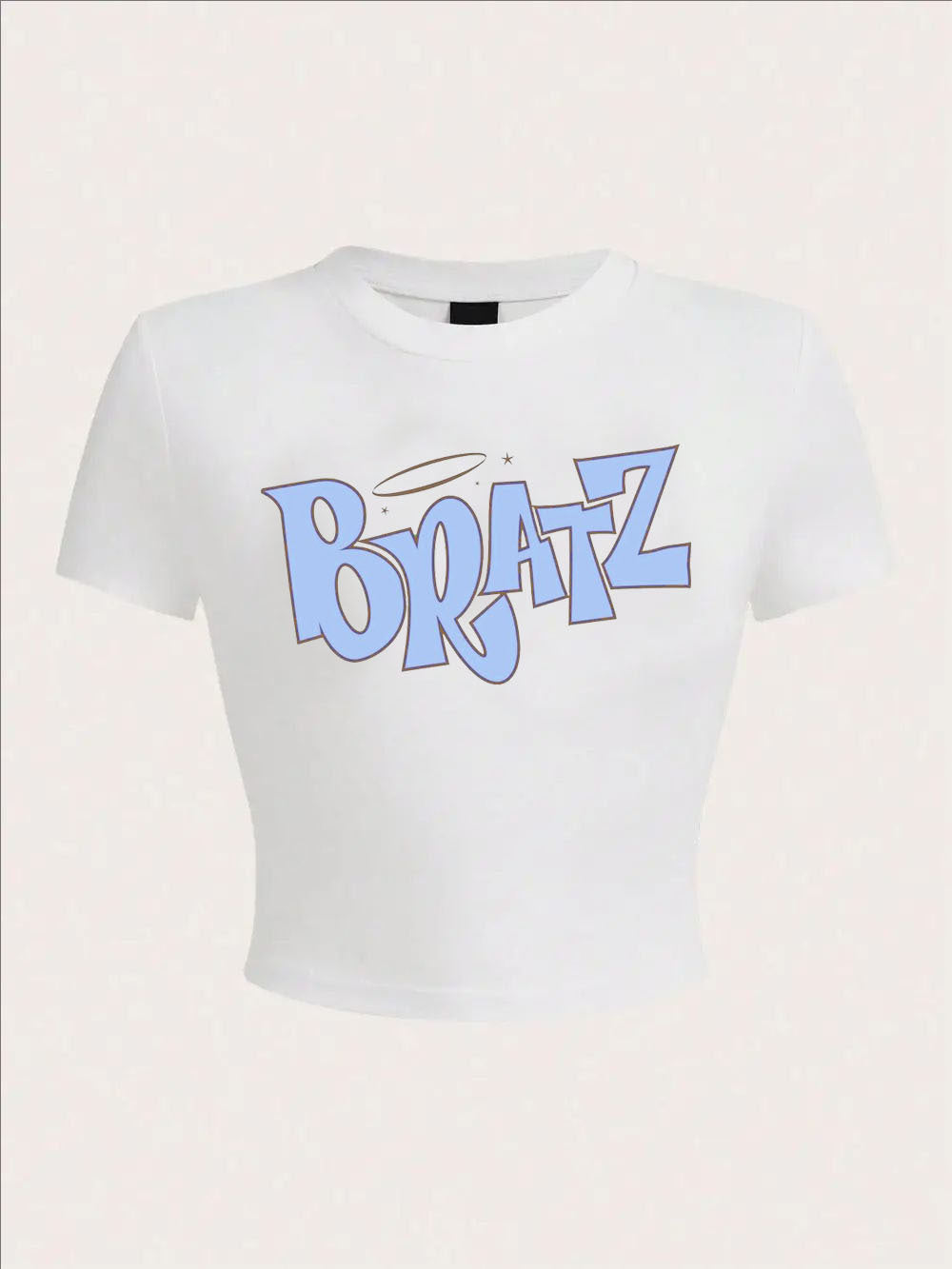 Fashionable summer short letter printed spicy girl casual and comfortable slim fit short sleeved T-shirt top