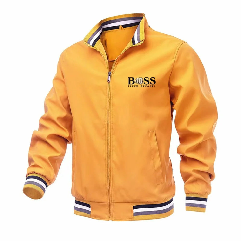autumn and winter cross-border foreign trade men's new solid color cardigan jacket casual men's coach jacket manufacturer i