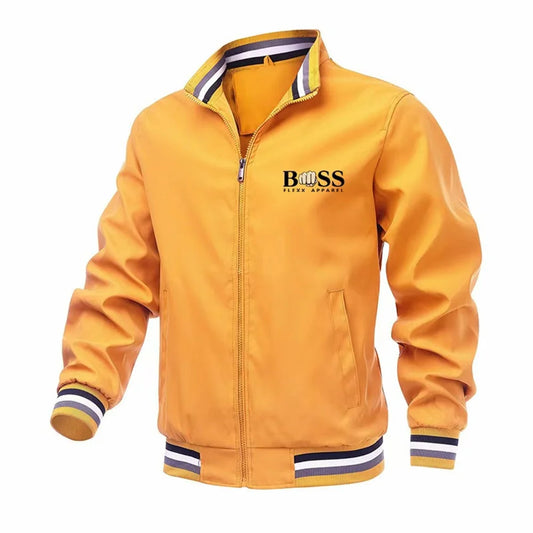 autumn and winter cross-border foreign trade men's new solid color cardigan jacket casual men's coach jacket manufacturer i